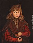 Lucas Cranach The Elder Canvas Paintings - A Prince of Saxony